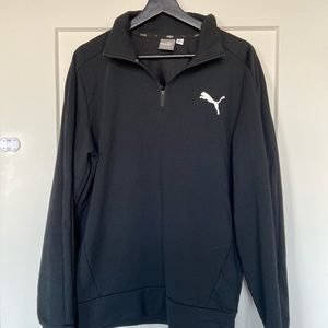 Men’s Puma Quarter Zip Black